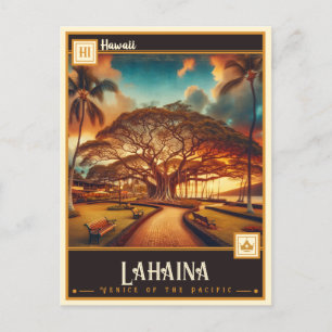 Lahaina, Hawaii Vintage Postkarte