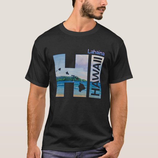 Lahaina HI Hawaii Aloha State Vacation T-Shirt (Vorderseite)
