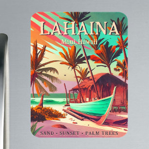Lahaina Maui Hawaii 60er Magnet