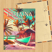 Lahaina Maui Hawaii 60er Postkarte