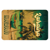 Lahaina Maui Hawaii Retro Sunset Souvenir 1950s Magnet (Horizontal)