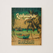 Lahaina Maui Hawaii Retro Sunset Souvenir 1960s Puzzle (Vertikal)