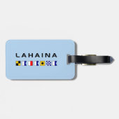 Lahaina Maui Nautical Maritime Signal Flags Gepäckanhänger (Rückseite horizontal)