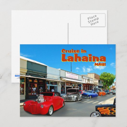 Lahaina Maui Postkarte (Vorne/Hinten)