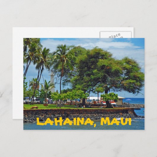 LAHAINA, MAUI POSTKARTE (Vorne/Hinten)