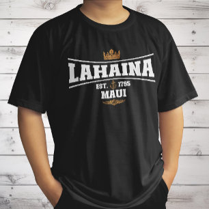 Lahaina Maui Vintag Boat Anchor Flag 1795 Geschenk T-Shirt