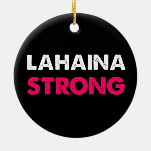Lahaina Strong Keramik Ornament (Hinten)