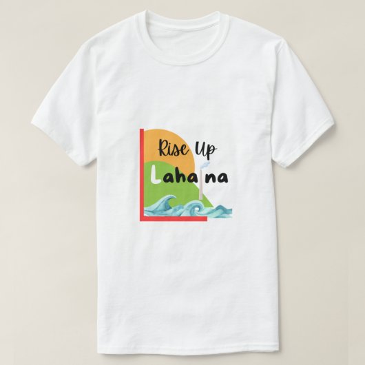 Lahaina Sunrise Smokestack Ocean Waves T-Shirt (Design vorne)