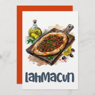 Lahmacun Pizza م ة ا ب ل ل ح ع ج ي ن Einladung