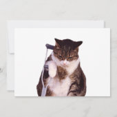 Lahme Katze Einladung (Rückseite)