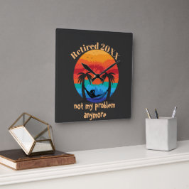 Lähmt/nicht mein Problem noch einmal Hängematte Quadratische Wanduhr