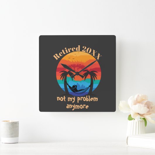 Lähmt/nicht mein Problem noch einmal Hängematte Quadratische Wanduhr (Zuhause)