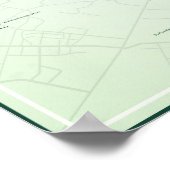 Lahore City Pakistan Art Poster (Green, Matte) (Ecke)