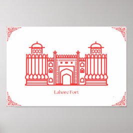 Lahore Fort Pakistan Poster