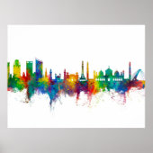 Lahore Pakistan Skyline Poster (Vorne)