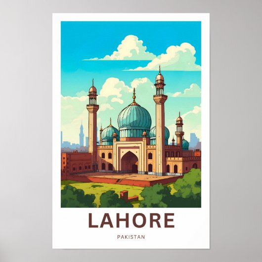 Lahore Pakistan Travel Print Poster (Vorne)