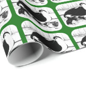 Lahore-Tauben 1980 Geschenkpapier (Rolleneckpunkt)