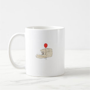 Laib Brot, geschnittenes Brot Thema Kaffeetasse