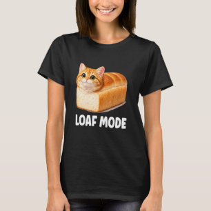Laib-Modus Orange Katze Lustig Süßes Brot Meme Lan T-Shirt