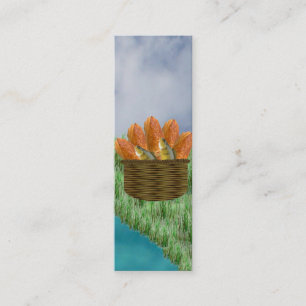 Laib-und Fisch-Lesezeichen Mini Visitenkarte