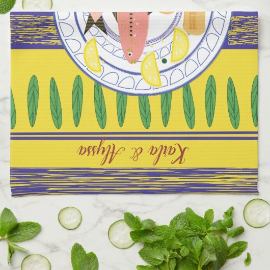 Laib-und Fischgericht-Tuch Geschirrtuch (Gefaltet)