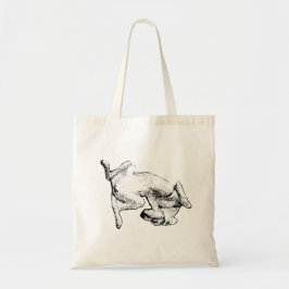 Laid-Back Dog – Ink Art Tote Bag Tragetasche