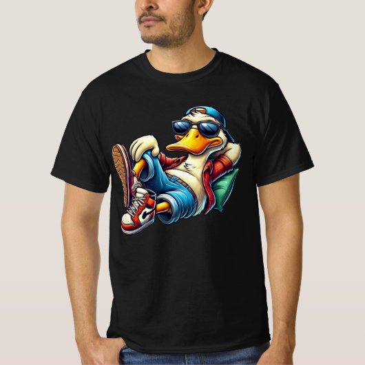 Laid Back Duck Tshirt (Vorderseite)