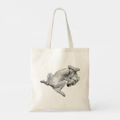 Laid-Back Pup – Artistic Dog Tote Bag Tragetasche (Rückseite)