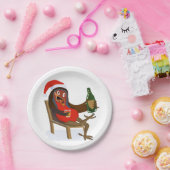 Laid Back Robin Design auf Papptellern Pappteller (Party)