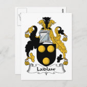 Laidlaw Familienwappen Postkarte (Vorne/Hinten)