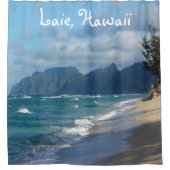 Laie Beach, Hawaii Duschvorhang (Vorderseite)