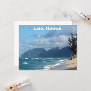 Laie Beach Hawaii Karte