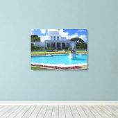Laie, Hawaii Mormon Temple Leinwanddruck (Insitu (Holzboden))