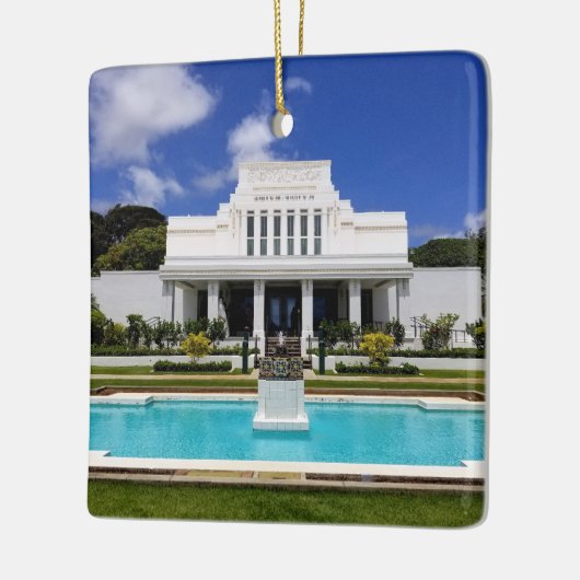 Laie Hawaii Temple Keramikornament (Links)