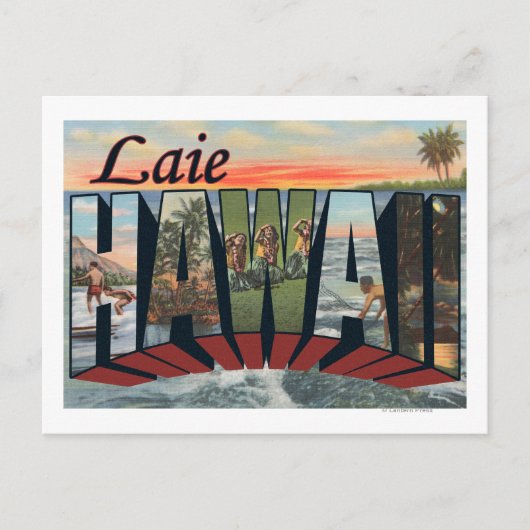 Laie, HawaiiLarge Letter ScenesLaie, HI Postkarte (Vorderseite)
