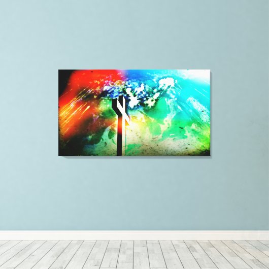 Laienviertel Leinwanddruck (Insitu (Holzboden))