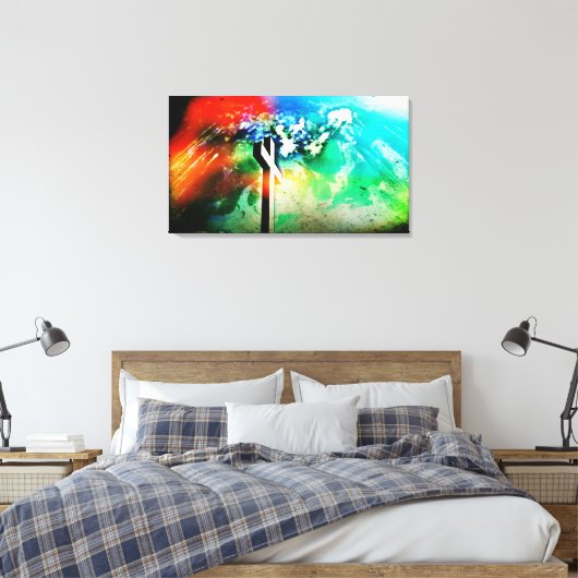 Laienviertel Leinwanddruck (Insitu (Schlafzimmer))