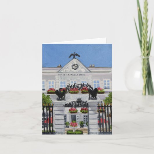 L'Aigle Noir Hotel: Fontainebleau FRANKREICH Karte (Vorderseite)