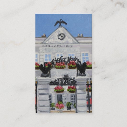 "L'Aigle Noir Hotel-Visitenkarte " Visitenkarte (Vorderseite)