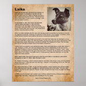Laika, der erste Hund im Weltraum Poster (Vorne)
