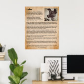 Laika, der erste Hund im Weltraum Poster (Heimbüro)