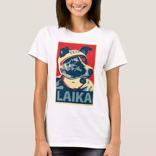 Laika der Raum-Hund - Laika: OHP Damen-Spitze T-Shirt (Vorderseite)