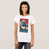 Laika der Raum-Hund - Laika: OHP Damen-Spitze T-Shirt (Vorne ganz)