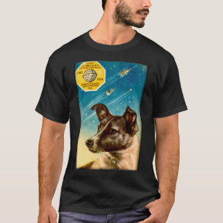 Laika Der Sputnik 2 Russischer Weltraumhund T-Shirt