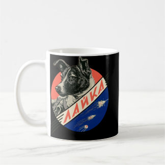 Laika, Erster Weltraumhund — sowjetischer Vintager Kaffeetasse