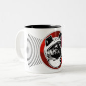 Laika - Raum-Hundegetriebe-Behälter: Tasse (Vorderseite Links)