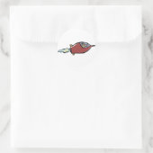 Laika Runder Aufkleber (Tasche)