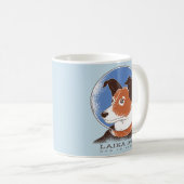 Laika Sowjetischer Weltraumhund 1957 Kaffeetasse (VorderseiteRechts)