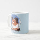 Laika Sowjetischer Weltraumhund 1957 Kaffeetasse (Vorderseite Links)