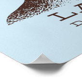 Laika sowjetischer Weltraumhund 1957 Poster (Ecke)